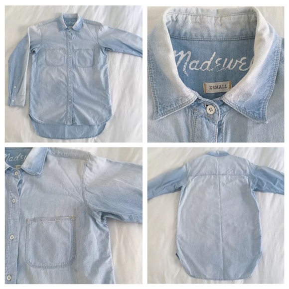 Madewell Perfect Chambray Shirt - Picture 8 of 9